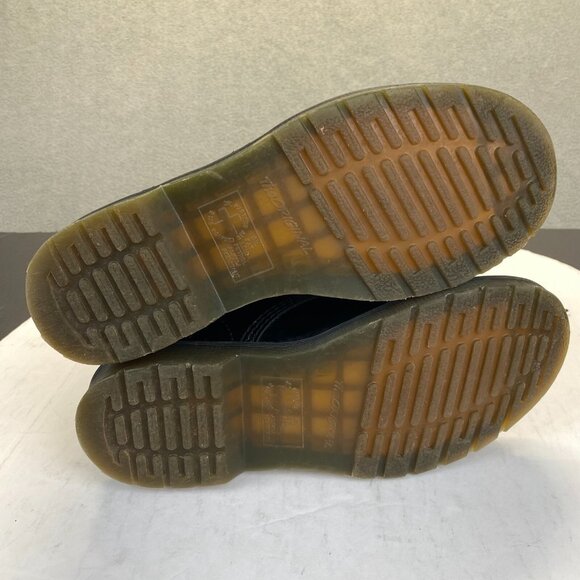 Dr. Martens Short Boots Black Leather Yellow Stitch 8 Hole Size US8 /EUR 39 - Picture 5 of 16